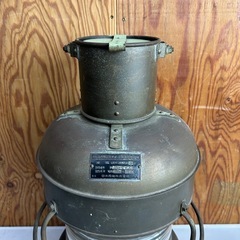 M1225606K  昭和39年 乙種紅燈（オイルランプ） 油灯 アンティーク品 船舶ライト ランプ  航海灯 アンティーク 昭和レトロ アンティーク 現状品 中古品の画像