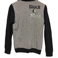 ゴルフウェアメンズジャケットニット長袖Black&Whiteはゴルフウェアに特化したブランドでスタイリッシュで機能的なデザインが特徴ですの画像