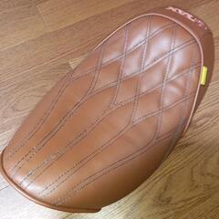 正規品　モトロード　シングルシート　ブラウン/ブラックステッチ　...
