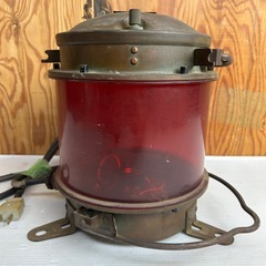 M1225607K 1983年 乙種紅燈（電気用） 第1種 アンティーク品 船舶ライト ランプ  通電未確認 航海灯  昭和レトロ  現状品 中古品の画像