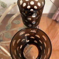 ロックグラス　フランフラン　Francfranc ドット柄 コップ 2個セットの画像