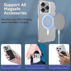 iPhone14ProMax ケース クリア megsafe シンプルの画像