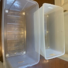 蓋なし　キャリーストッカー　衣装ケース　Box　2個