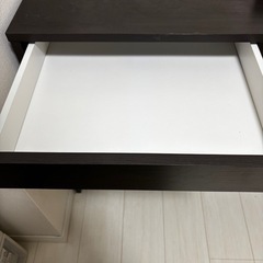 木材デスク　黒
の画像