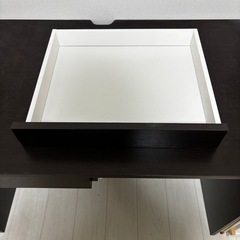 木材デスク　黒
の画像