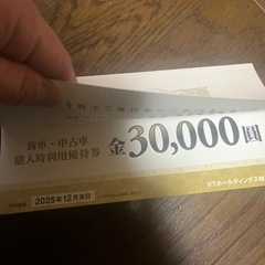 ご購入者様決定！VTホールディングス株主優待券☆キーパーLaboあり、レンタカー無し♪の画像