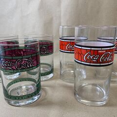 コカ・コーラ　ティファニーグラス2種　６個
