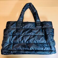 CiPU（シープー）トート型マザーズバッグ（ブラックカモフラージュ）