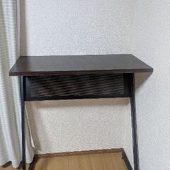 【ネジ欠損あり】ハイデスク ダークブラウン