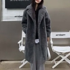 テディーベアコート  グレーの画像