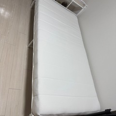 【引き取り限定】シングルベッド マットレス付き