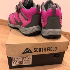 【本日処分】south field 未使用　トレッキングシューズ　子供用　21.0cmの画像