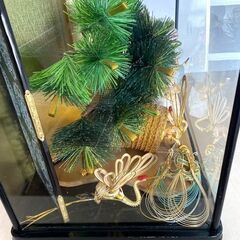 高砂人形　 縁起物　魔除け　夫婦円満 　ガラスケース入　W60㎝　D35㎝　H56㎝の画像