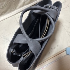 アルマーニ　バッグ　鞄　グレー　水色の画像