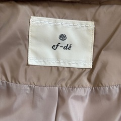 ef-de ダウンコート　　サイズ9号の画像