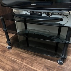 32型TOSHIBA テレビ　テレビ台付の画像