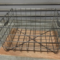 ☆2点セット　ステンレスのカゴ　幅40cmの画像