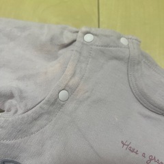 前開きロンパース　60-70サイズ
の画像