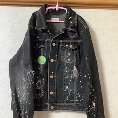 ANGEL BLUE ジーンズ　ジャケット　L 160㎝　ブラッ...