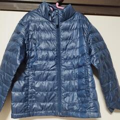 120cm　ユニクロ　ダウン　コート　ネイビー　紺