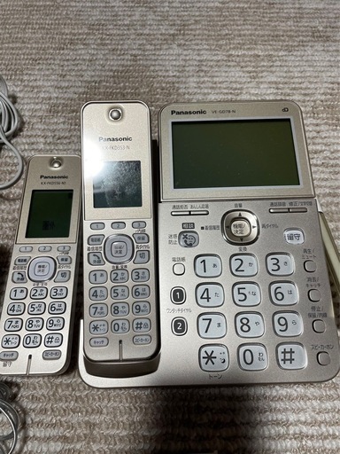 パナソニック 電話機コードレスタイプ VE-GD78-N