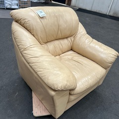 値下げしたしんょ　レザーソファ　1人用の画像