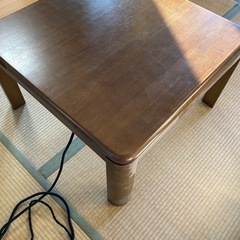 【差し上げます】家具調　こたつ　ナショナル（パナソニック）製