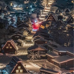 白川郷点灯イベント1/13の画像