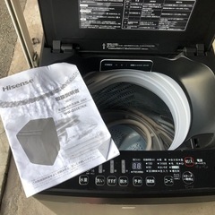 太子町太田倉庫✨人気の黒家電❗️2021年製 Hisense 5.5.kg洗い洗濯機　HW-G55E7KKの画像
