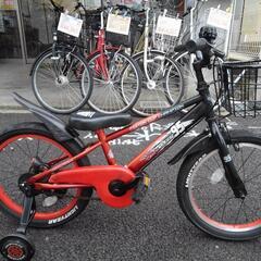 中古子供自転車３３４９　１８インチ　ギヤなし　 身長１０６㎝前後...