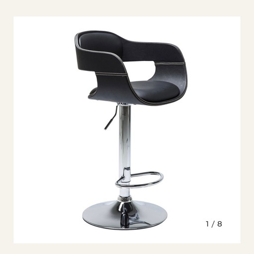 ディレクターズチェア　Cantoni ①CANTONI イタリア製 ディレクターズチェア ブラック ディレクターズ