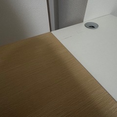 【無料！】ホワイト　机　椅子　セットの画像