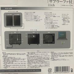 小さい木のスピーカー　ELECOMの画像