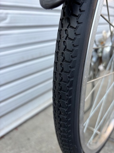【商談中‼︎】　☆前後タイヤ新古品☆   24型　ジュニア用シティーサイクル　防犯登録料込価格︎‼︎
