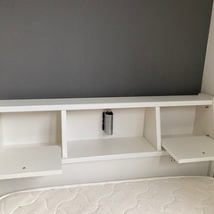 シングルベッド　フレーム(収納付き)＋マットレスの画像