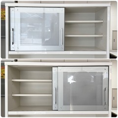 美品‼️】定価23万♪ 高級 松田家具 100cm幅キッチンボード 食器棚