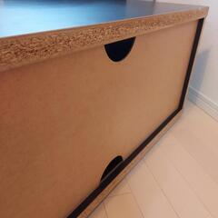 IKEA イケア　テレビボード　テレビ台　mosjo ブラックブラウンの画像