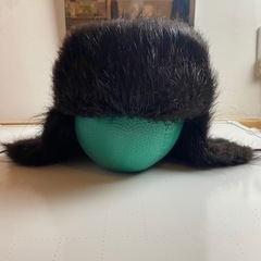 メンズ冬の毛皮ブラックミンクハットссср
 の画像