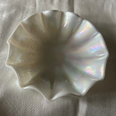 ⭐︎決まりました⭐︎お皿　小物置き場　オーロラ　白　ホワイト　