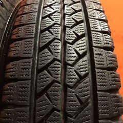 BS BRIDGESTONE BLIZZAK VL1 155/80R14 88/86NLT 14インチ スタッドレス 4本 22年製 バリ溝 プロボックス サクシード等　(VTJ039)の画像