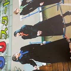 豆柴の大群サイン入りポスター2枚の画像
