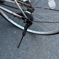 パンク　自転車　鍵付　27インチの画像