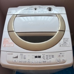 洗濯機　ジャンク　TOSHIBA AW-8D2（W）