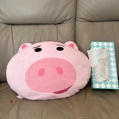 ディズニー　トイストーリー　ハム　もちもち　クッションの画像