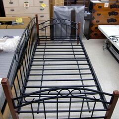 ☆NITORI シングルベッド ベッドフレーム BAHAMA DAY BED ニトリ メタルフレーム バハマ デイベッド アンティーク調 アイアンフレーム 札幌市 屯田店の画像