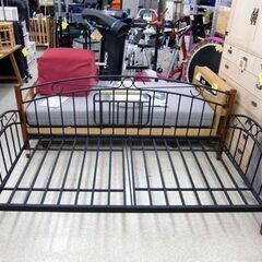 ☆NITORI シングルベッド ベッドフレーム BAHAMA DAY BED ニトリ メタルフレーム バハマ デイベッド アンティーク調 アイアンフレーム 札幌市 屯田店の画像