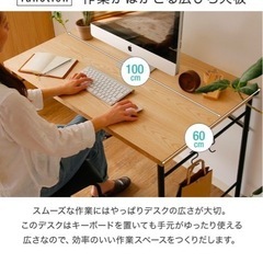 LOWYA デスク　幅100　の画像