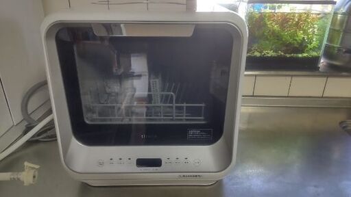 【状態良好】シロカ 2WAY食器洗い乾燥機 /工事不要 SS-M151 (シルバー)
