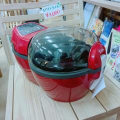 T-FAL✨ティファール☆アクティフライ☆レシピ本付き☆レッドカラー、作動確認済み【浜村鹿野温泉ICから3分 買取本舗 宮本リサイクル 営業時間9～19時 定休日水曜のみ←連絡できませんm(_ _)m】の画像