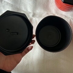 お椀　プラスチック　黒　ブラック　赤　レッド　5個セットの画像